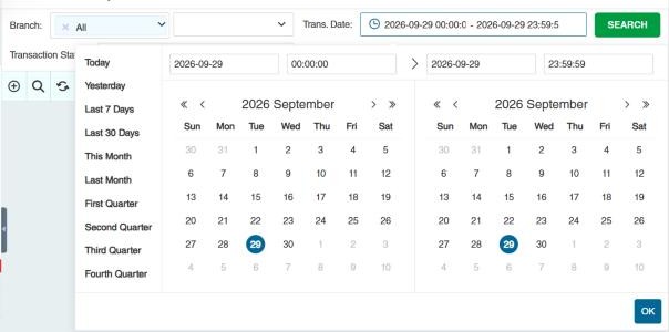 Date range picker